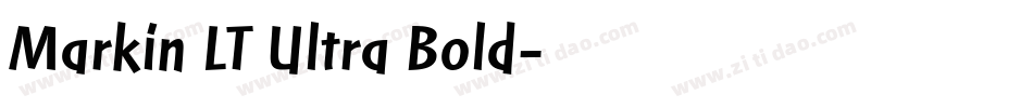 Markin LT Ultra Bold字体转换